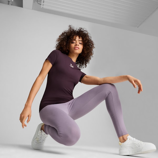 Playera estrecha para mujer Classics, Midnight Plum, large-MEX