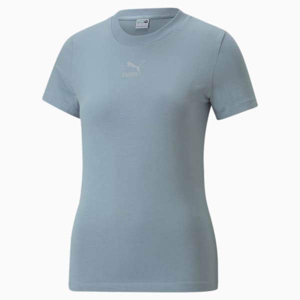 Classics Slim Tee Women, Blue Wash, large-ZAF