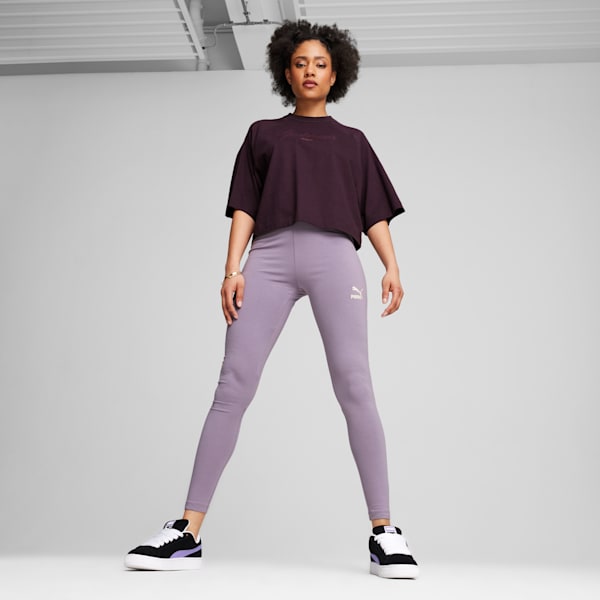 Leggings de tiro alto para mujer Classics, Midnight Plum, large-MEX