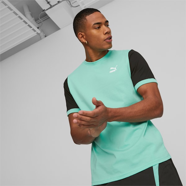 Remera para hombre Classics Block, Mint-PUMA Black, large-ARG