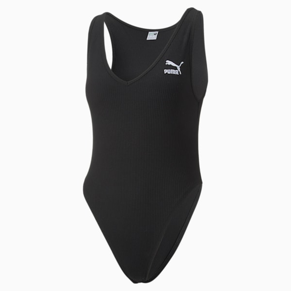 Classics Ribbed Bodysuit Women, Puma Black, large-ZAF