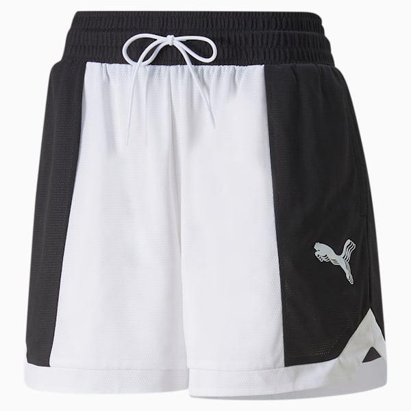 MOD Mesh Basketball Shorts Women, Puma Black-Puma White, large-ZAF
