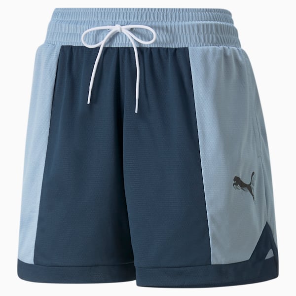 MOD Mesh Basketball Shorts Women, Blue Wash-Marine Blue, large-ZAF