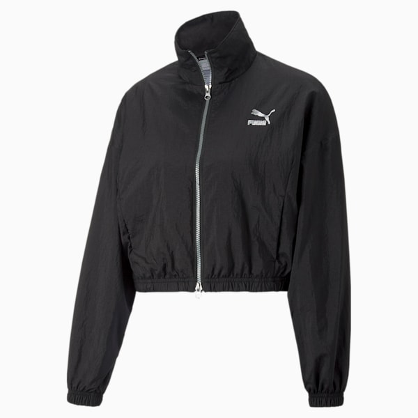 Star Quality Woven Track Jacket Women, Puma Black, large-ZAF