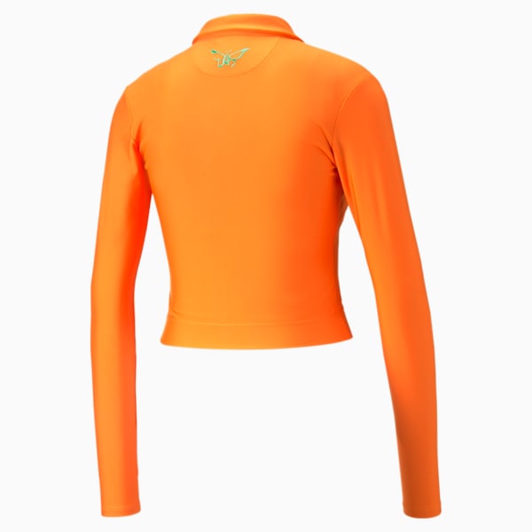 PUMA x DUA LIPA Fitted Tee Women, Carrot, large-ZAF