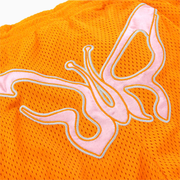 PUMA x DUA LIPA Basketball Shorts Women, Carrot, large-ZAF
