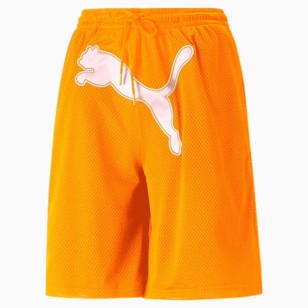 PUMA x DUA LIPA Basketball Shorts Women, Carrot, large-ZAF