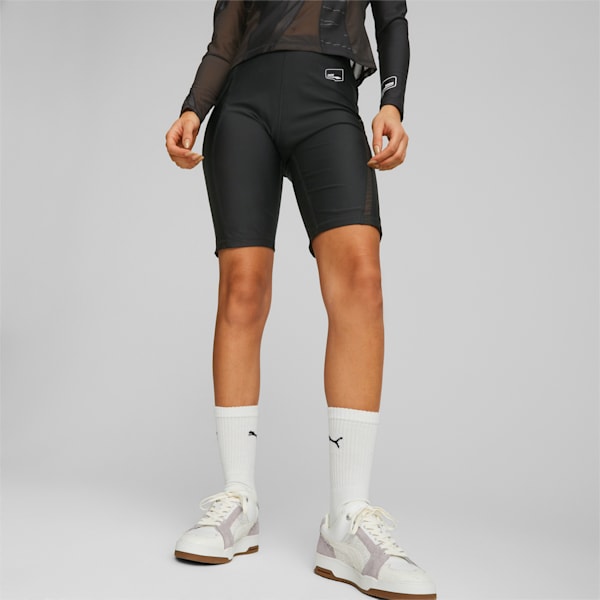 Shorts para mujer UPTOWN Bike, PUMA Black, large-ARG