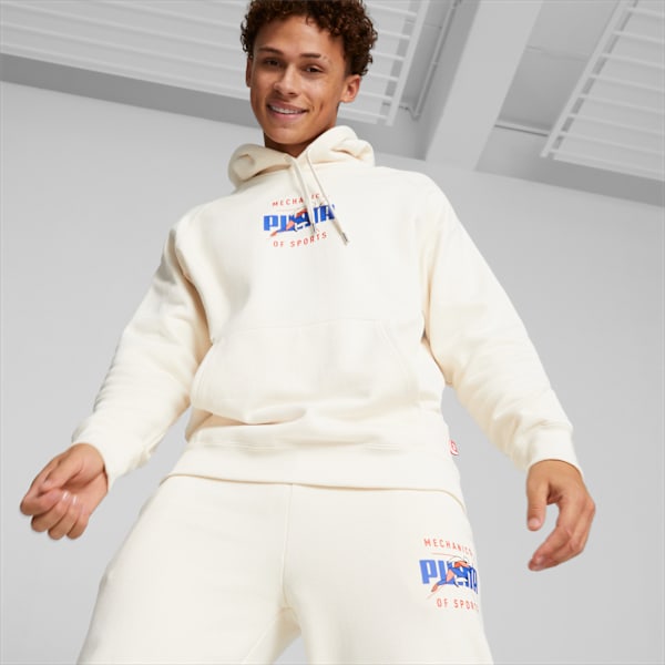 Sudadera con capucha Track Meet para hombre, Pristine, large-MEX