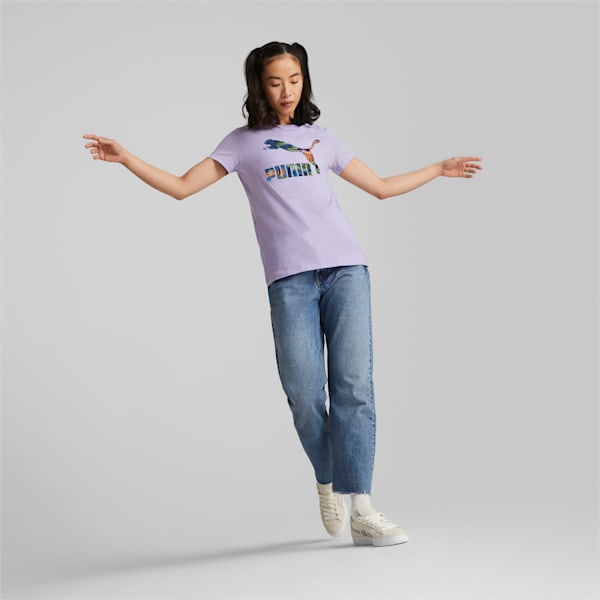 Classics Logo Infill Tee Women, Vivid Violet, large-ZAF