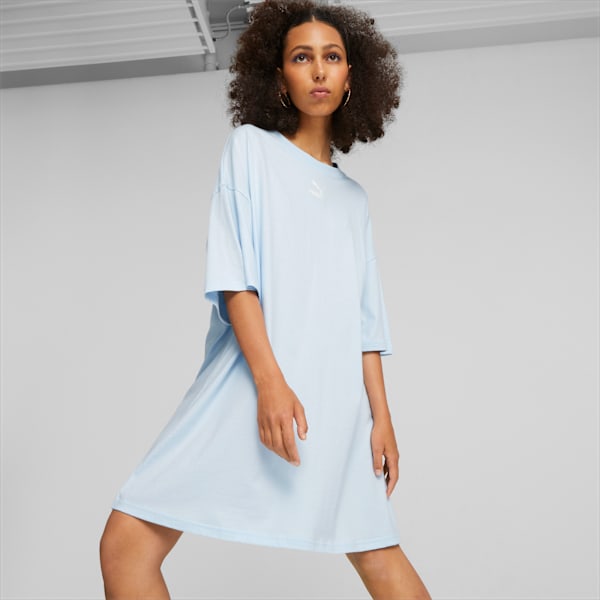 Classics Tee Dress Women, Icy Blue, large-ZAF