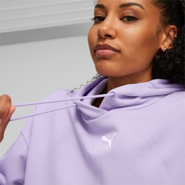 Classics Cropped Hoodie Women, Vivid Violet, large-ZAF