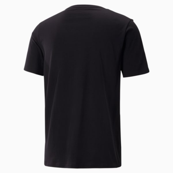 Remera con logotipo Classics para hombre, PUMA Black-Royal Sapphire, large-ARG