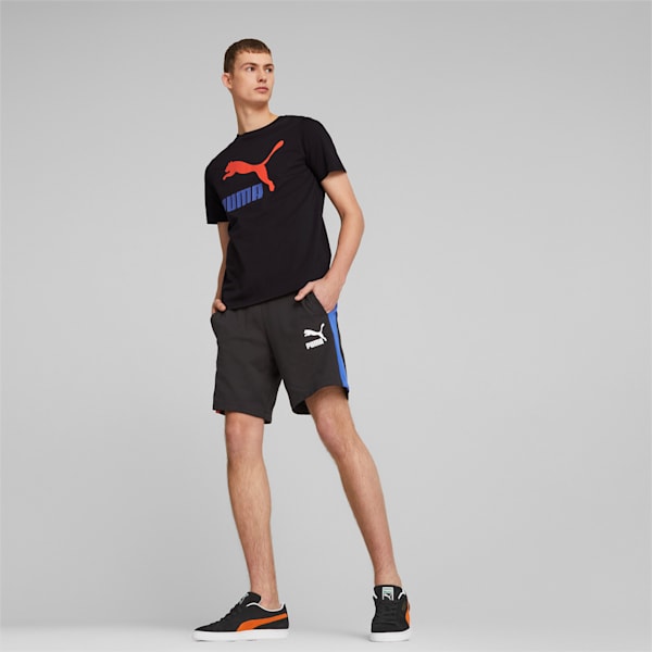 Remera con logotipo Classics para hombre, PUMA Black-Royal Sapphire, large-ARG