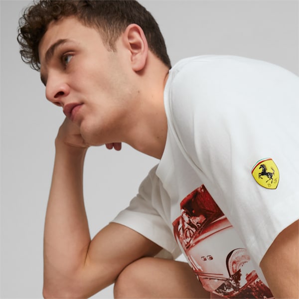Scuderia Ferrari Road Trip Tee Men, PUMA White, large-ZAF