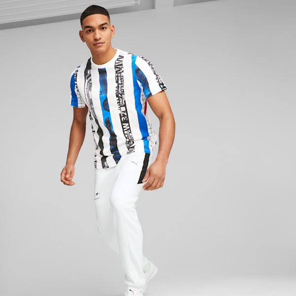 BMW M Motorsport Striped Tee Men, PUMA White-AOP, large-ZAF