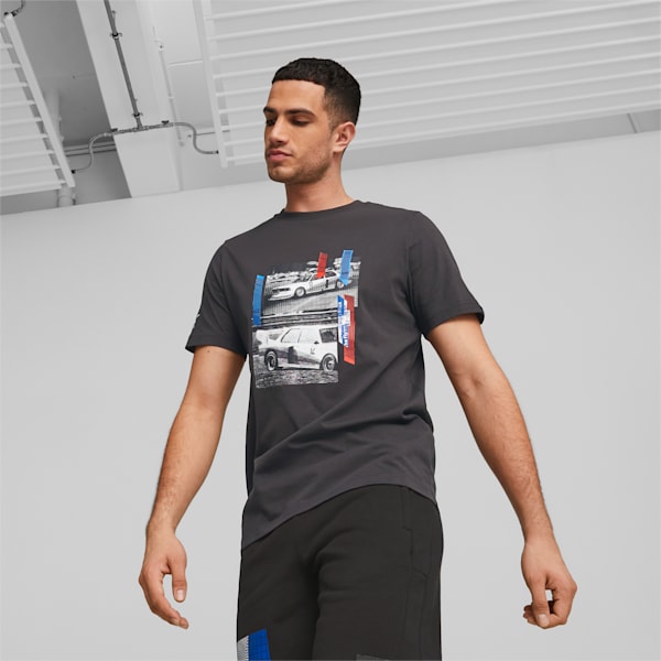 BMW M Motorsport Car Graphic Tee Men, PUMA Black, large-ZAF
