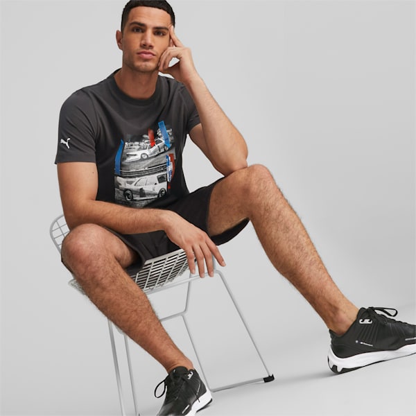 BMW M Motorsport Car Graphic Tee Men, PUMA Black, large-ZAF