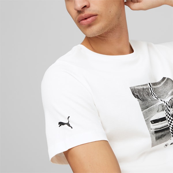 BMW M Motorsport Car Graphic Tee Men, PUMA White, large-ZAF