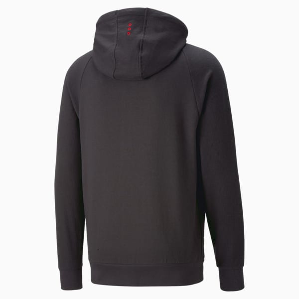 Scuderia Ferrari Race Long Sleeve Hoodie Men, PUMA Black, large-ZAF