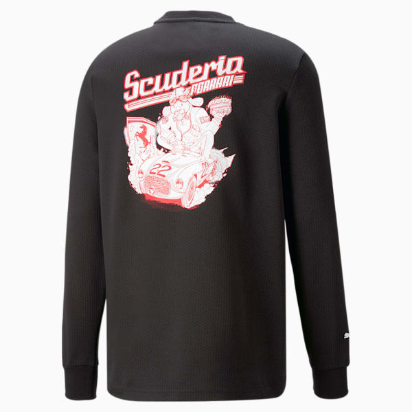 Scuderia Ferrari Race Graphic Crew Tee Men, PUMA Black, large-ZAF