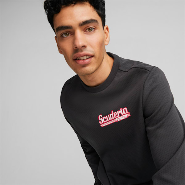 Scuderia Ferrari Race Graphic Crew Tee Men, PUMA Black, large-ZAF