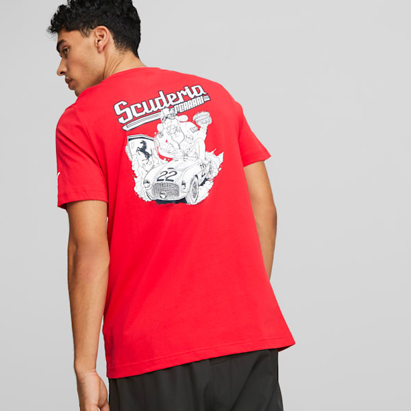 Scuderia Ferrari Graphic Tee Men, Rosso Corsa, large-ZAF