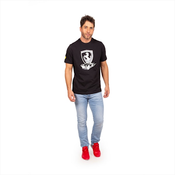 Remera para hombre Scuderia Ferrari Race, PUMA Black, large-ARG