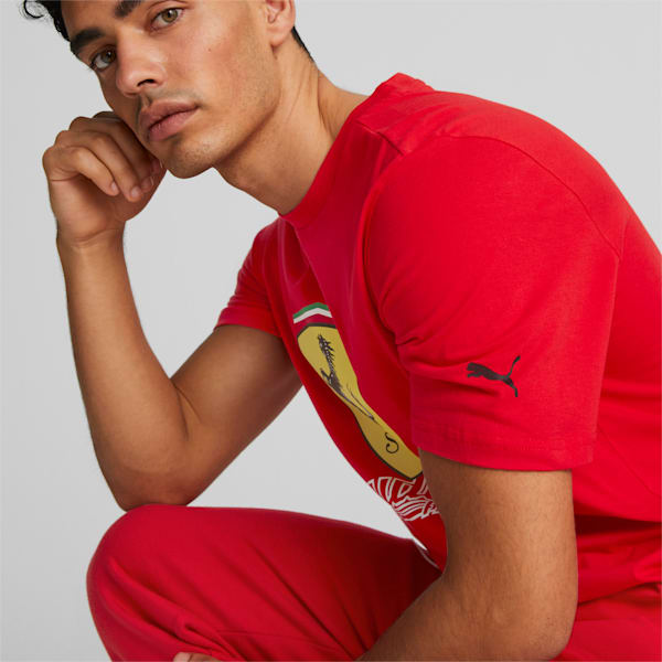 Scuderia Ferrari Heritage Tee Men, Rosso Corsa, large-ZAF