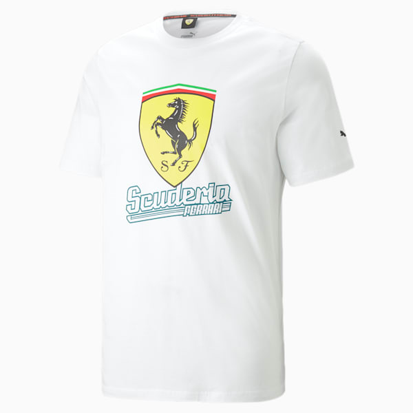 Scuderia Ferrari Heritage Tee Men, PUMA White, large-ZAF