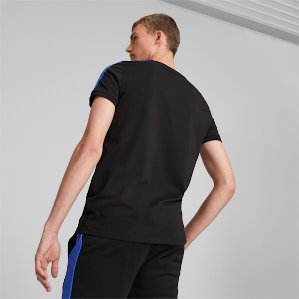 Remera deportiva para hombre T7 Iconic, PUMA Black-Royal Sapphire, large-ARG