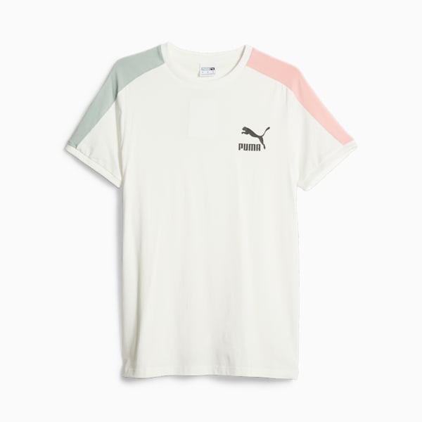Remera deportiva para hombre T7 Iconic, Warm White-green fog, large-ARG