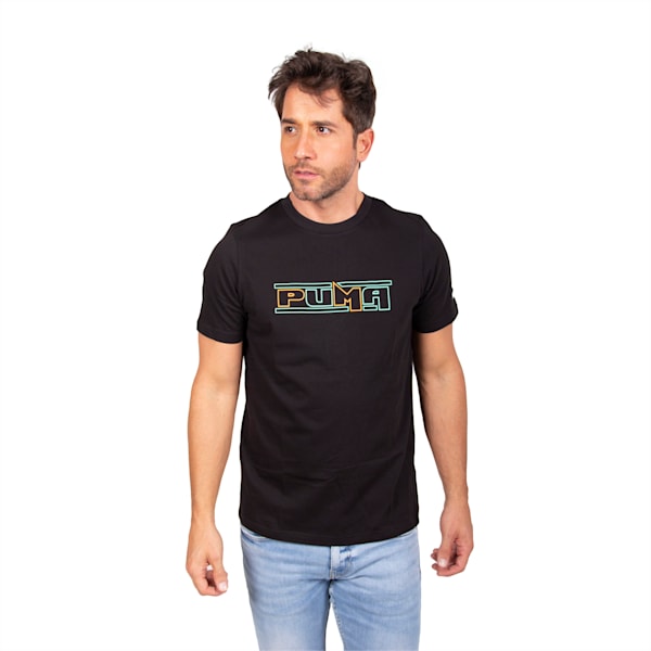 Remera para hombre SWxP, PUMA Black, large-ARG