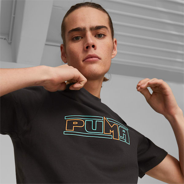 Remera para hombre SWxP, PUMA Black, large-ARG
