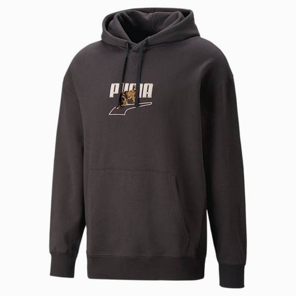 DOWNTOWN Graphic Hoodie Men, PUMA Black, large-ZAF