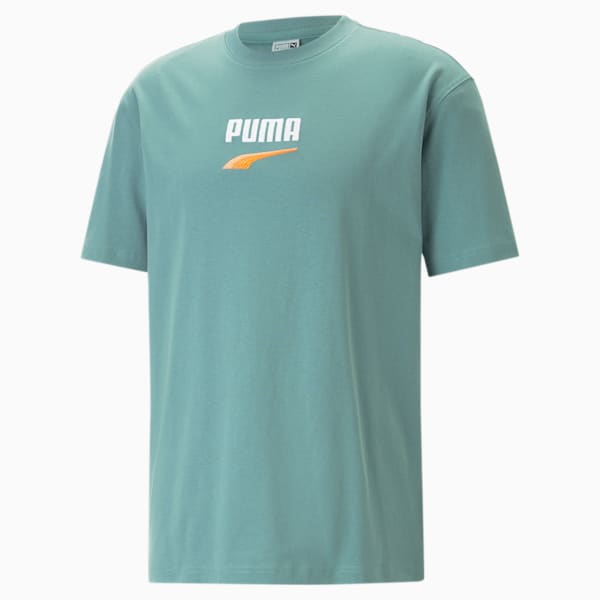 Remera para hombre DOWNTOWN Logo, Adriatic, large-ARG