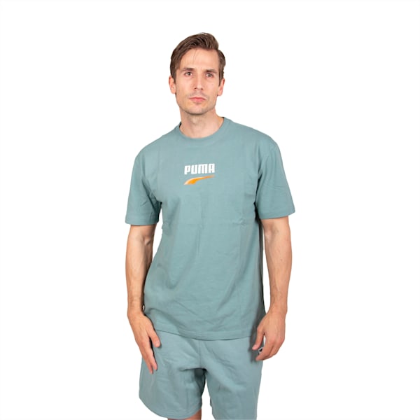 Remera para hombre DOWNTOWN Logo, Adriatic, large-ARG