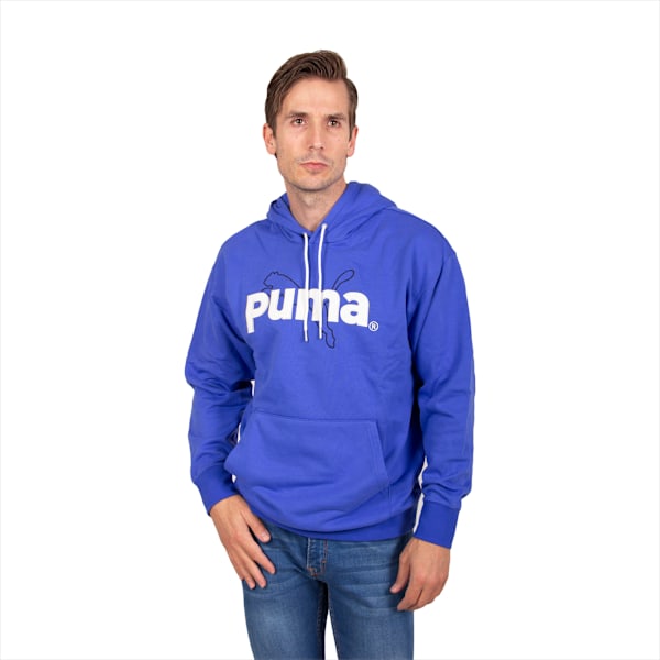 Buzo con capucha para hombre PUMA TEAM, Royal Sapphire, large-ARG