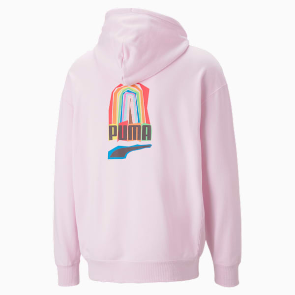 Buzo con capucha DOWNTOWN Pride, Pearl Pink, large-ARG