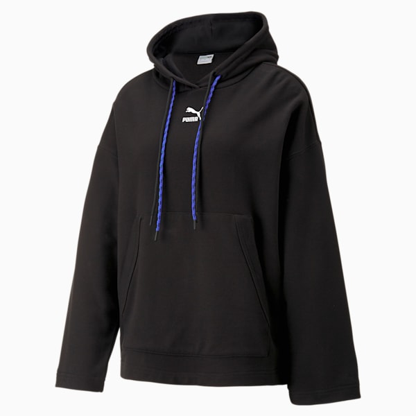 Buzo con capucha para mujer DARE TO, PUMA Black, large-ARG