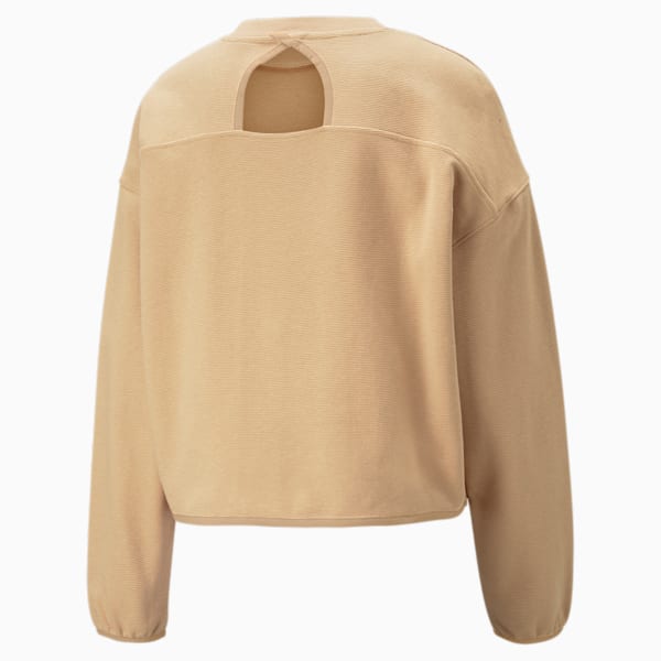Buzo de cuello perkins Infuse para mujer, Dusty Tan, large-ARG