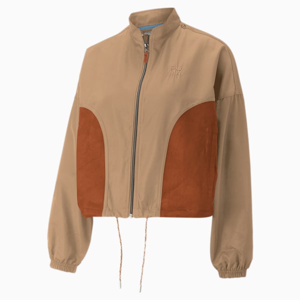 INFUSE Woven Jacket Women, Dusty Tan, large-ZAF