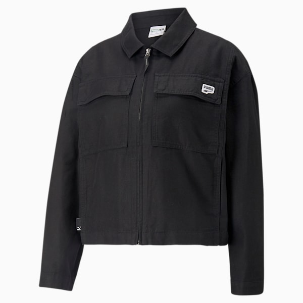 DOWNTOWN Jacket Women, PUMA Black, large-ZAF