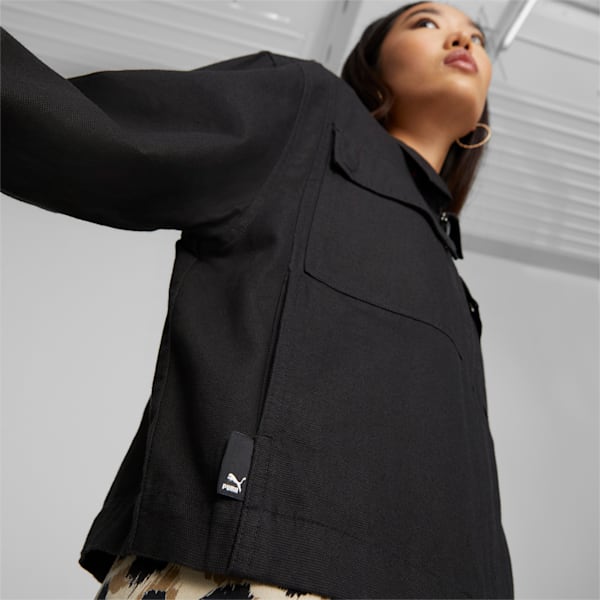 DOWNTOWN Jacket Women, PUMA Black, large-ZAF