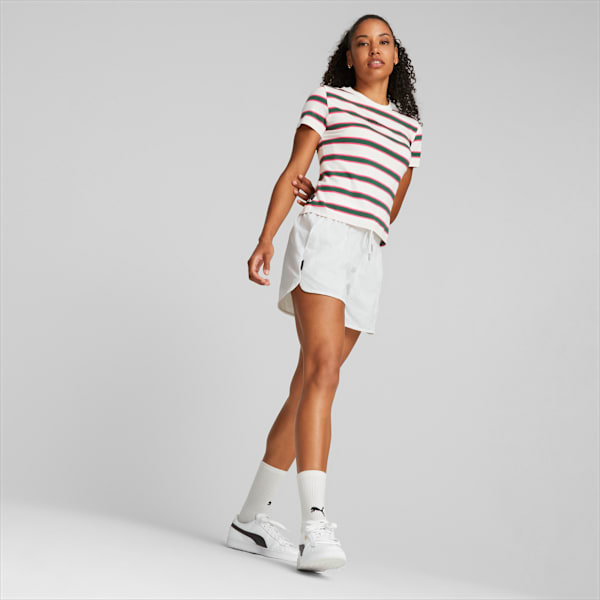 Remera PUMA TEAM para mujer, PUMA White-Yarn dye, large-ARG