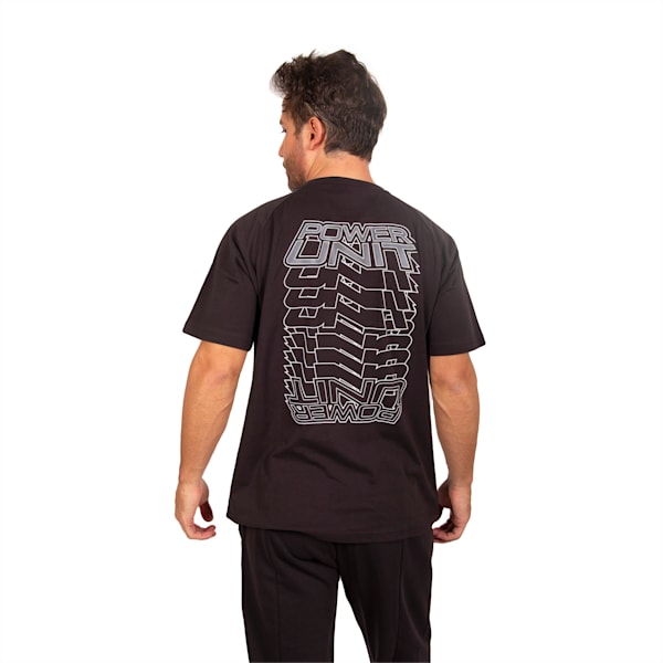 Remera con logo de equipo para hombre Mercedes-AMG Petronas Motorsport, PUMA Black, large-ARG