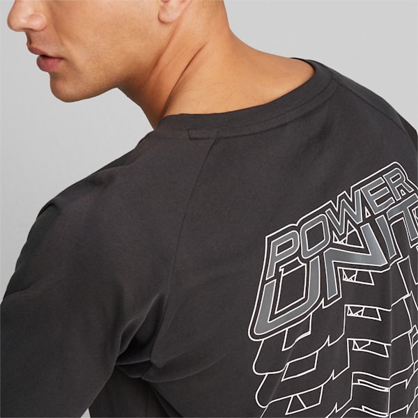 Remera con logo de equipo para hombre Mercedes-AMG Petronas Motorsport, PUMA Black, large-ARG