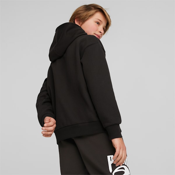 Posterize Basketball Hoodie Youth, PUMA Black, large-ZAF