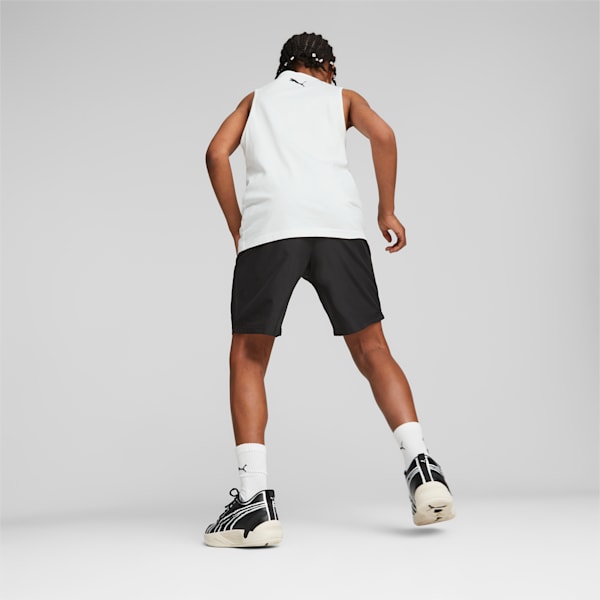 Clyde Basketball Shorts Youth, PUMA Black, large-ZAF
