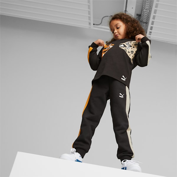 PUMA MATES T7 Hoodie Kids, PUMA Black, large-ZAF